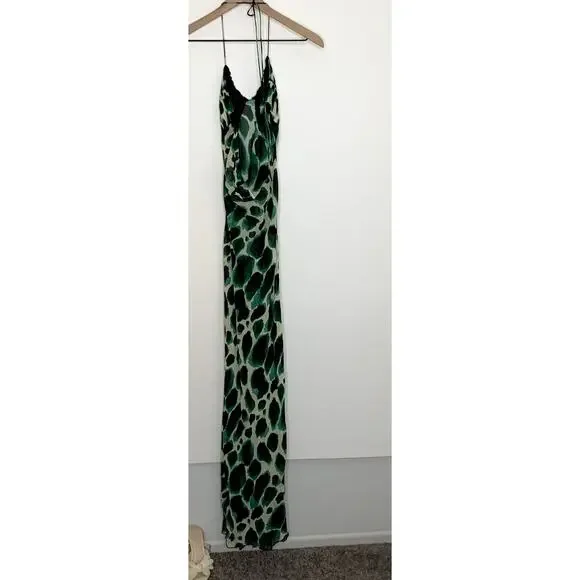 Rat & Boa Vivi Maxi Dress Womens Green New Large - Picture 3 of 16